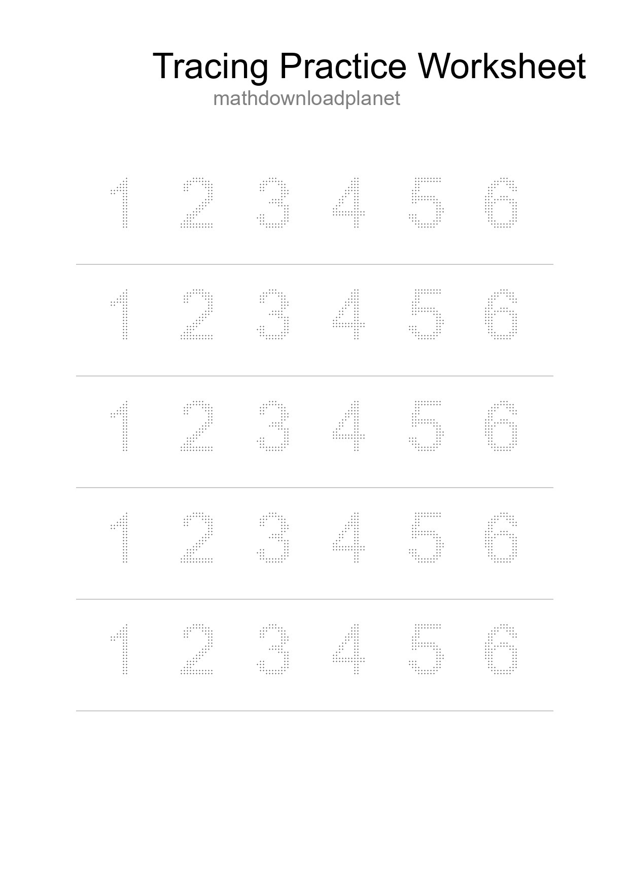 Printable Tracing Worksheet For Kids - Part 120