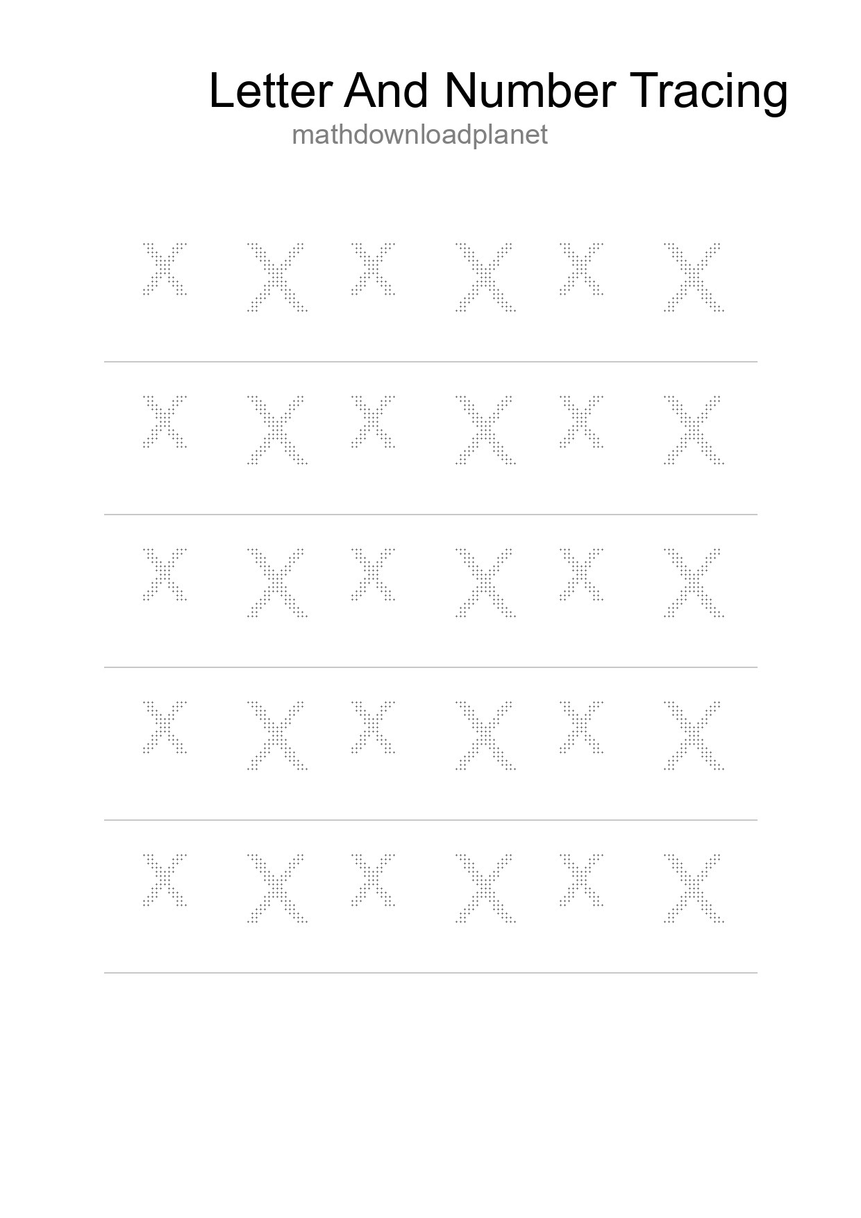 Printable Tracing Worksheet For Kids - Part 197