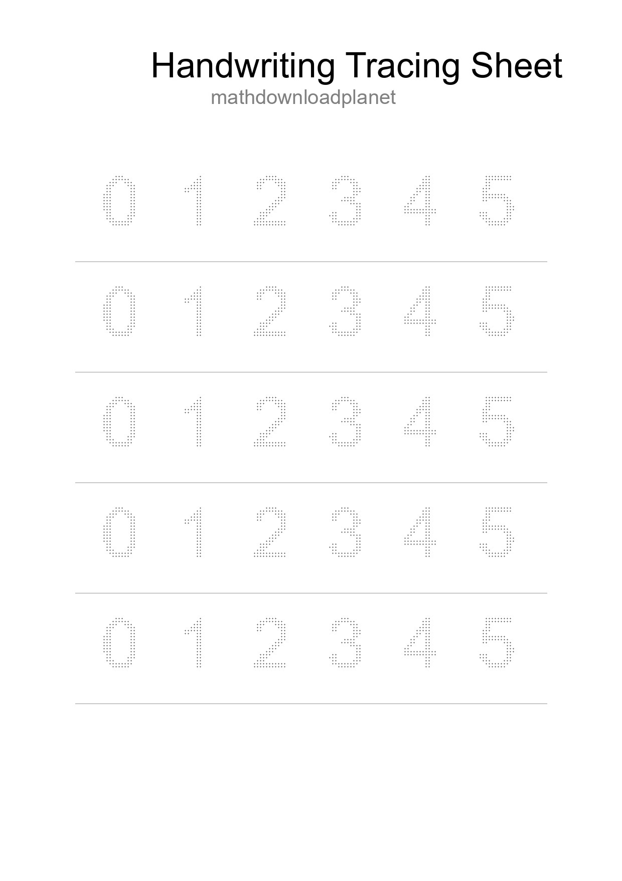 Printable Tracing Worksheet For Kids - Part 230